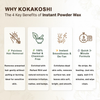 Rose Petals Body Wax Powder Soothing & Refreshing Hair Removal Wax | Kokakoshi