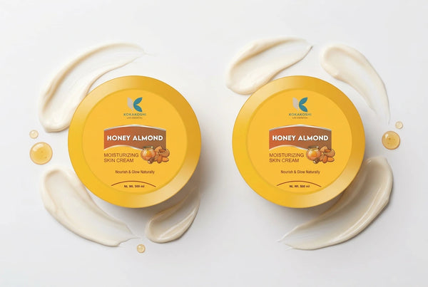 Honey Almond Moisturizing Cream for Face & Body – Dry Skin Care | Kokakoshi