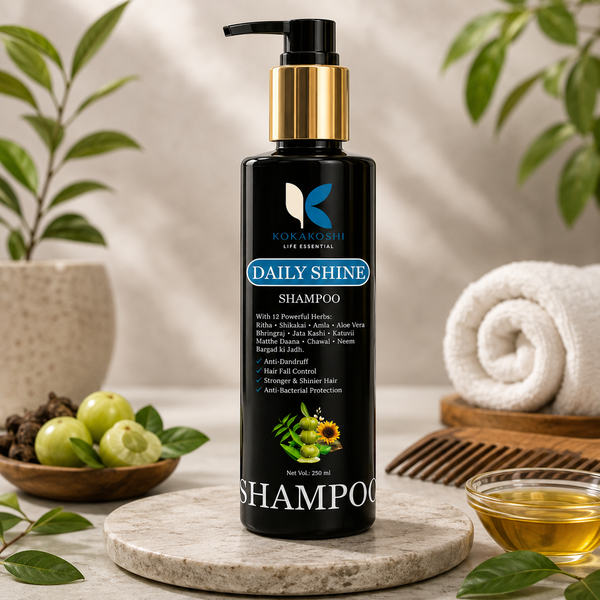 Herbal 12 Ayurvedic Herbs Hair Fall Control & Dandruff Care Shampoo | Kokakoshi