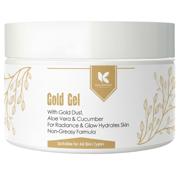 Gold Gel – Radiance & Glow Face & Body Gel with Gold Dust | Kokakoshi
