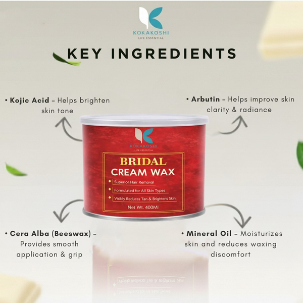 Bridal Cream Wax Premium Glow-Enhancing Hair Removal Wax | Kokakoshi