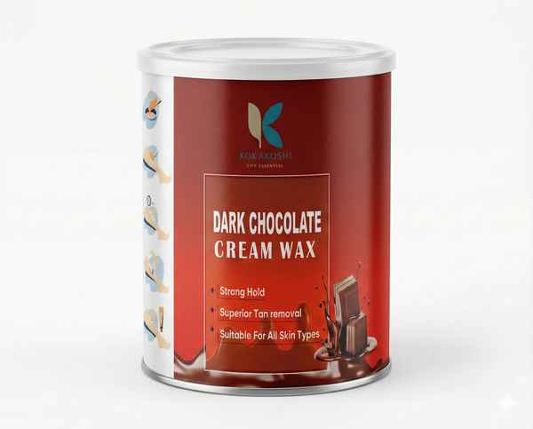 Dark Chocolate Cream Wax for Hair Removal | Strong Hold Wax – Kokakoshi