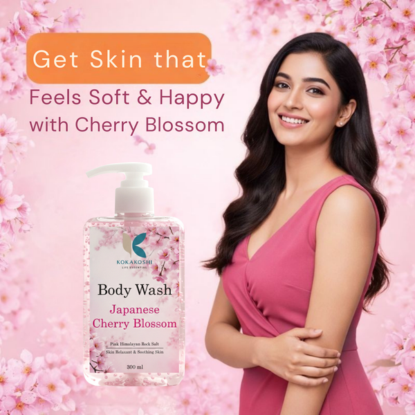 Japanese Cherry Blossom Body Wash for Soft & Fragrant Skin | Kokakoshi