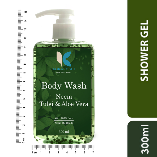 Neem Tulsi Aloe Vera Body Wash for Deep Cleansing & Fresh Skin | (Buy 1 Get 1 FREE)