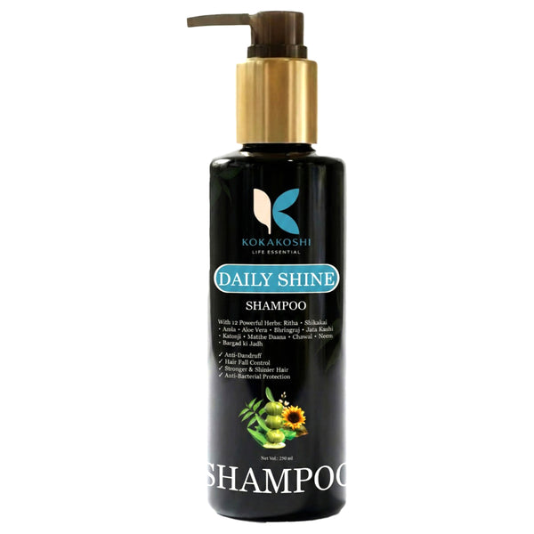 Herbal 12 Ayurvedic Herbs Hair Fall Control & Dandruff Care Shampoo | Kokakoshi