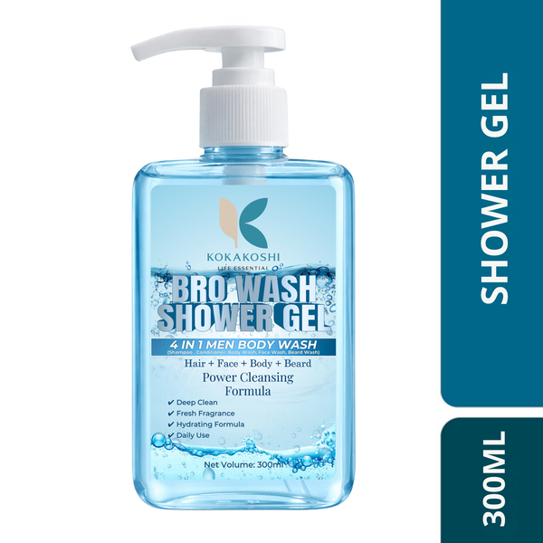 Bro Wash 4-in-1 Shower Gel – part of Men's Grooming Kit