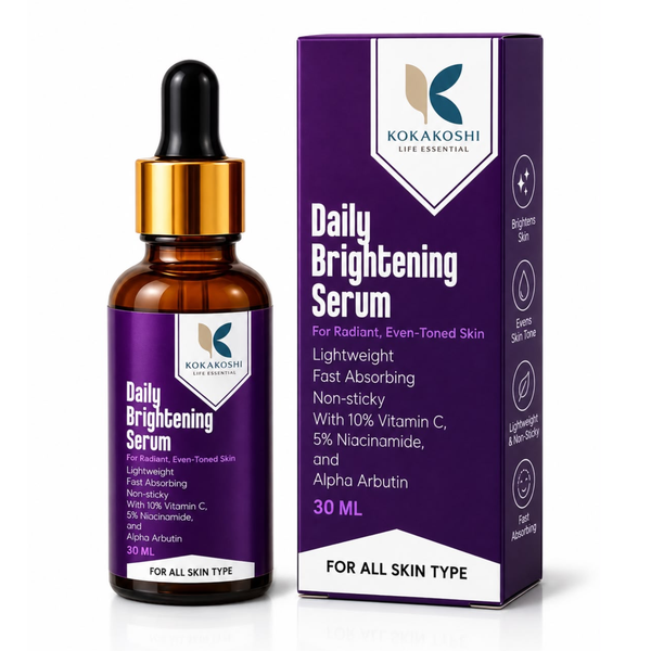 Daily Brightening 10% Vitamin C & 5% Niacinamide Face Serum | Kokakoshi