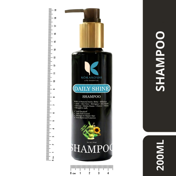 Herbal 12 Ayurvedic Herbs Hair Fall Control & Dandruff Care Shampoo | Kokakoshi