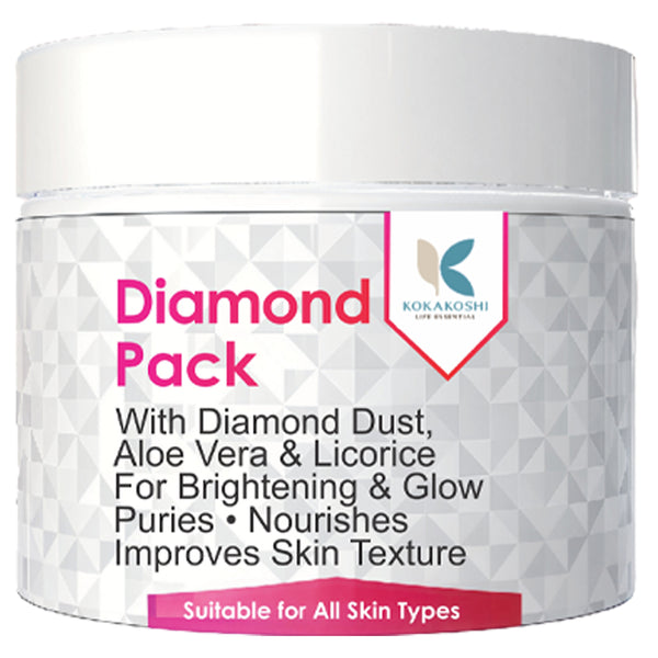 Diamond Pack – Brightening & Glow Face Pack with Diamond Dust | Kokakoshi