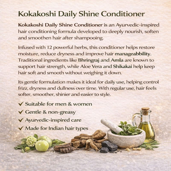 Daily Shine Smoothing & Glossy Hair Conditioner | Kokakoshi