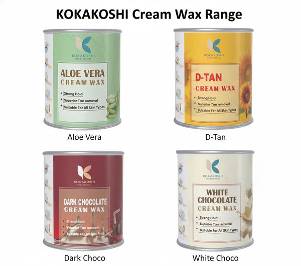 White Chocolate Wax for Hair Removal – Smooth Finish Hard Wax | Kokakoshi