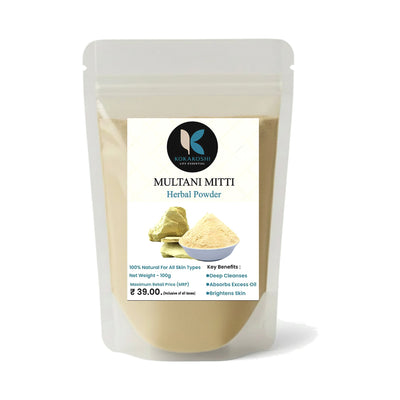 Multani Mitti 100% Natural Fuller's Earth Herbal Powder (100 g) | Kokakoshi