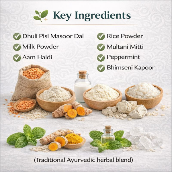 Herbal Face Pack Saudarya Lep Natural Ayurvedic Glow Pack | Kokakos ( 100 g )