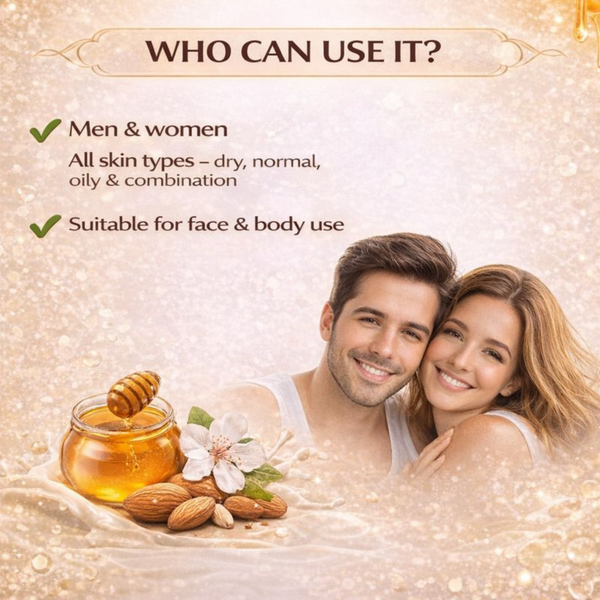 Honey Almond Moisturizing Skin Cream – Deep Nourishing & Glow Care | Kokakoshi