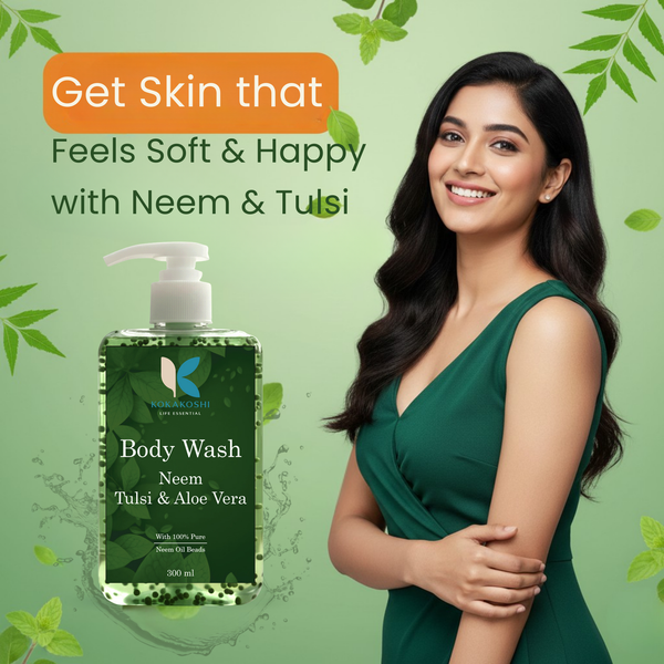Neem Tulsi Aloe Vera Body Wash for Deep Cleansing & Fresh Skin | (Buy 1 Get 1 FREE)