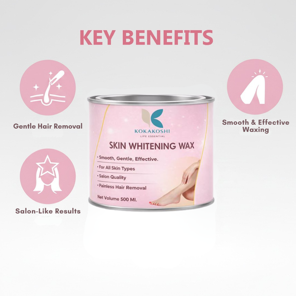 Skin Whitening Sugar Wax – Gentle & Painless Hair Removal | Kokakoshi