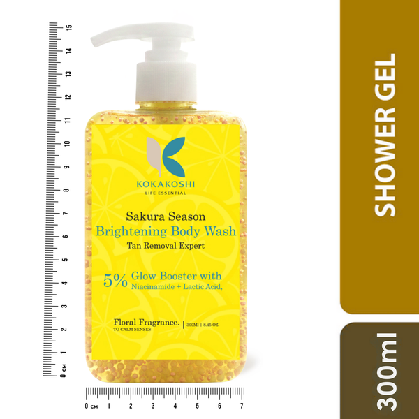 Sakura Brightening Body Wash for Radiant & Even-Looking Skin | Kokakoshi