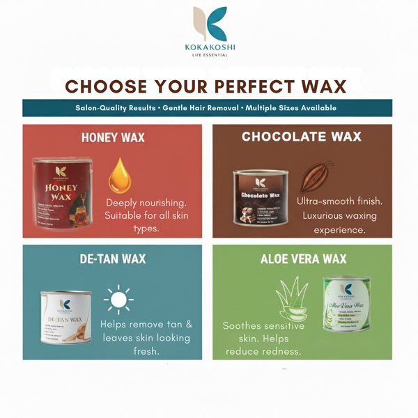 Chocolate Wax Nourishing & Painless Salon Hair Removal Wax | Kokakoshi