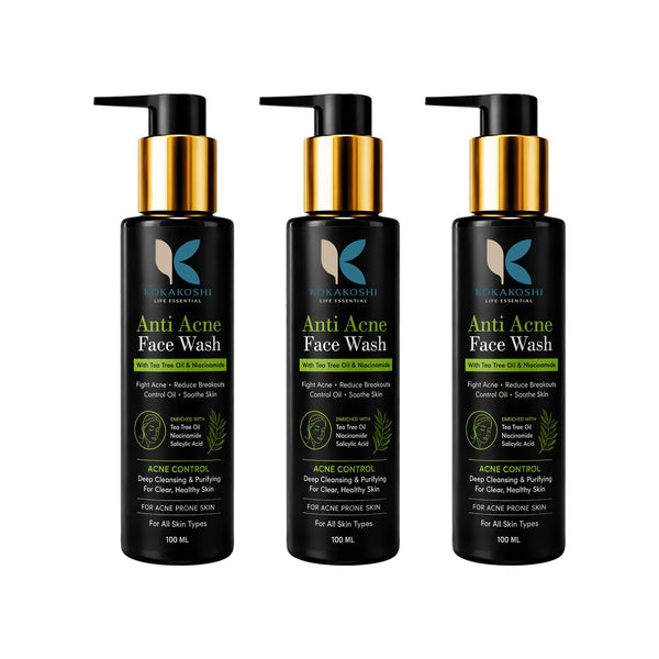 Anti Acne Face Wash - Pack of 3