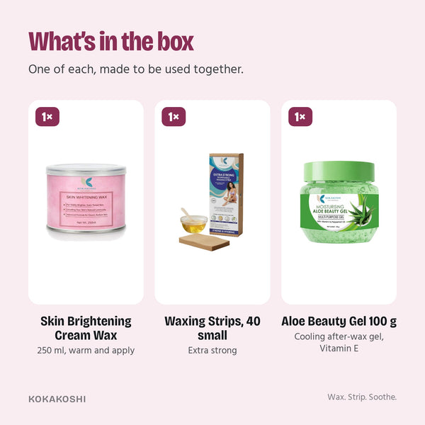What’s in the At-Home Waxing Kit