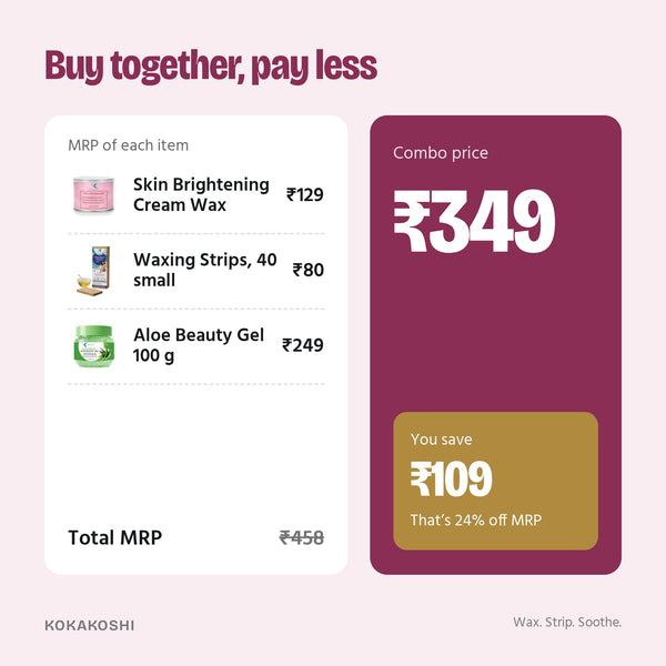 At-Home Waxing Kit price vs MRP