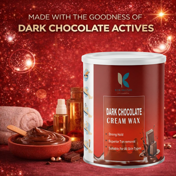 Dark Chocolate Cream Wax for Hair Removal | Strong Hold Wax – Kokakoshi
