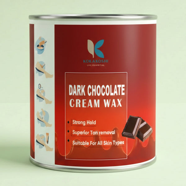 Dark Chocolate Cream Wax for Hair Removal | Strong Hold Wax – Kokakoshi