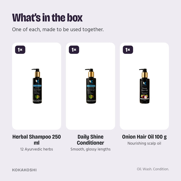 What’s in the Hair Fall Care Trio