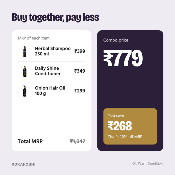 Hair Fall Care Trio price vs MRP