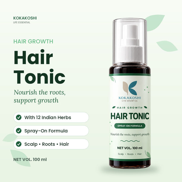Hair Tonic with 12 Indian Herbs, spray-on formula