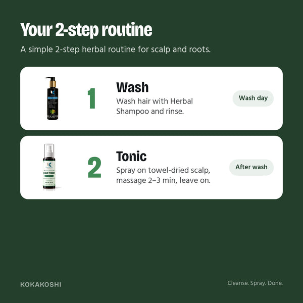 How to use the Herbal Hair Duo