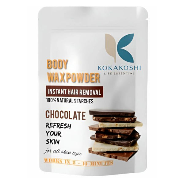 Chocolate Body Wax Powder Instant Hair Removal & Skin Softening Wax | Kokakoshi