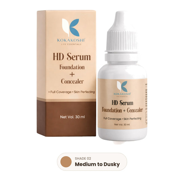 HD Serum Foundation shade 02 Medium to Dusky
