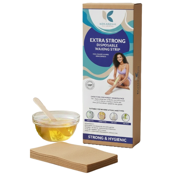 Extra Strong Disposable Waxing Strips Brown Professional Hair Removal Strips | Kokakoshi