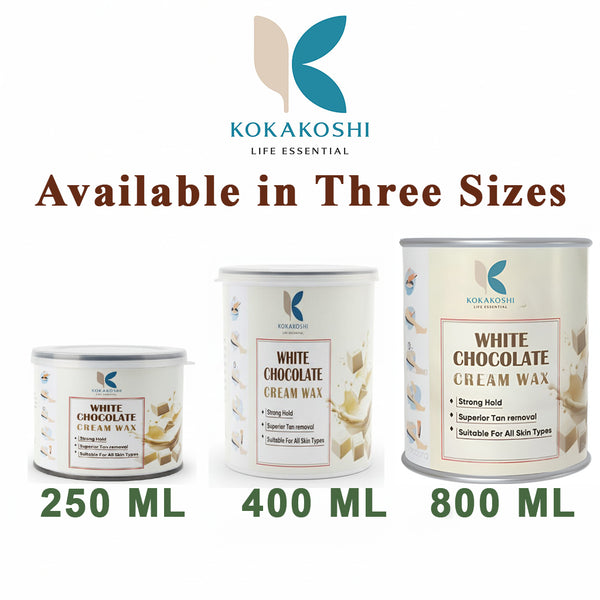 White Chocolate Wax for Hair Removal – Smooth Finish Hard Wax | Kokakoshi