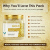 Gold Face & Body Massage Pack (400 ml) – Instant Radiance & Glow Boost | Kokakoshi