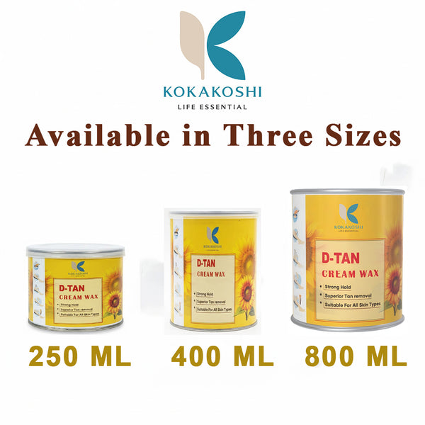 D-Tan Cream Wax – Strong Hair Removal & Tan Reduction | Kokakoshi